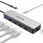 Wavlink uhp3413 6 en 1 4k thunderbolt 3 appareils type - c adaptateur hub station d'accueil usb - c Wavlink uhp3413 6 en 1 4k thunderbolt 3 appareils type - c adaptateur hub station d'accueil usb - c