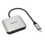 Wavlink wl - uhp510pro convertisseur vid�o 4k / 60 hz adaptateur usb - c m�le vers double hdmi femelle ...