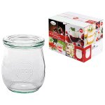 Weck lot de 12 bocaux 220ml en verre et forme de tulipe