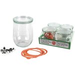 Weck lot de 4 bocaux 1, 0l forme tulipe