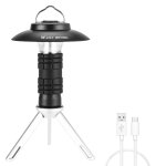 West biking phare d'ext�rieur lampe de camping led lampe de poche d'urgence magn�tique portable (noir) ...