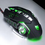 T - wolf v6 interface usb 6 boutons 3200 dpi c�bl� de souris filaire m�canique macro programmation souris ...