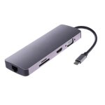 Ws - 11 8 en 1 type - c à hdmi + vga + sd + tf + rj45 + pd + 2 x convertisseur adaptateur hub usb3. 0 ... Ws - 11 8 en 1 type - c à hdmi + vga + sd + tf + rj45 + pd + 2 x convertisseur adaptateur hub usb3. 0 ...