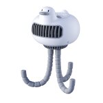 Wt - e20 poussette fan usb mute portable octopus high air volume mini fan, style: shake head type (blanc) ...