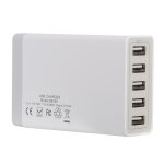 Xbx09 5v 8a 5 ports usb chargeur rapide chargeur de voyage (blanc)