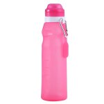 Xc - 282 600ml coupe pliante en silicone out camping cycling sports bouilloire (rose)