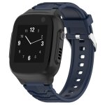Pour xplora x5 / x5 play children watch bracelet de montre de remplacement en silicone (bleu nuit)