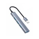 Yesido hb18 4 en 1 adaptateur hub de station d'accueil multifonction usb