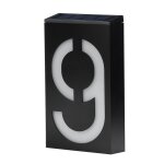 Ywxlight 0. 36w support mural  nergie solaire 6 led ampoule clairage plaque de porte plaque numro ...