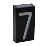 Ywxlight 0. 36w support mural  nergie solaire 6 led lampe ampoule clairage plaque de porte plaque ...