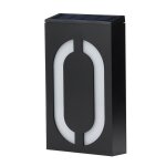 Ywxlight 0. 36w support mural solaire  6 led lampe clairage plaque de porte lampe numro de maison ...