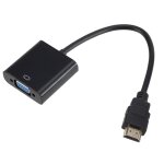 Zhq007 hd 1080p hdmi to vga converter (noir) Zhq007 hd 1080p hdmi to vga converter (noir)