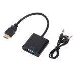 Zhq008 hd hdmi to vga converter avec audio (noir) Zhq008 hd hdmi to vga converter avec audio (noir)