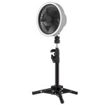 Zk - 01 7 pouces camping en plein air led lumi�re tr�pied ventilateur portable multifonctionnel power ...