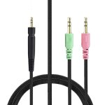 Zs0076 pc version gaming headphone cable for sennheiser pc 373d gsp350 gsp500 gsp600 g4me one game zero ...