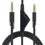 Zs0175 pour logitech astro a10 / a40 / a30 3, 5 mm mle  volume mle cble audio rglable de volume ...