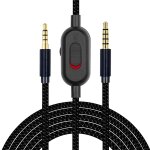 Zs0193 cble audio pour casque pour logitech astro a10 a40 (noir)
