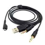 Zs0224 câble audio pour casque à 3 broches pour steelseries arctis 3 / 5 / 7 / pro (noir) Zs0224 câble audio pour casque à 3 broches pour steelseries arctis 3 / 5 / 7 / pro (noir)