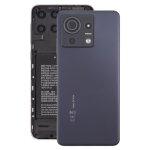 Pour zte blade v50 vita cache arri�re de batterie avec cache d'objectif d'appareil photo (noir)