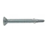Acton - 100 vis autoperceuses  ailettes ttee fraise crante six lobes 5. 5x45 acier zingu blanc - ...