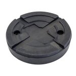 Clas - tampon caoutchouc rond avec enfort plaque metallique �125x26mm - eg1152