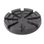 Clas - tampon caoutchouc rond avec renfort plaque metallique �125x24mm - eg1147