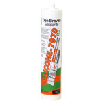 Den braven - silicone 7070 plus - mastic de silicone � module moyen - blanc - 300ml - si7070p1306zw25 ...