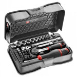 Facom - coffret cliquet + douilles 1 / 4'' 6 pans - r. 161 - 6p6pb