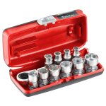 Facom - coffret de douilles hex 1 / 4 avec nouveau cliquet - rxpicopb. 11 pices