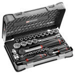 Facom - coffret mixte cliquet + douilles 1 / 4   et 1 / 2  - rs. 161 - 1pb