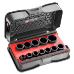 Facom - jeu de 12 douilles impact compactes en coffret 1 / 2  6 pans mtriques - nss. j12pb