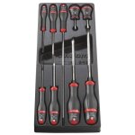 Facom - module de 9 tournevis protwist plats mod. at4pb