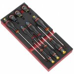 Facom - module mousse 10 tournevis protwist cruciforme - modm. at5pb