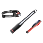 Facom - pack 3 lampes led professionnelles (inspection, stylo, frontale) rechargeables et compactes - ...