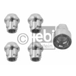 Jeu de 4 crous antivols de roue auto, coniques 12x1, 5 febi 27057