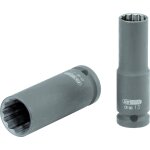 Ks tools - douille longue  chocs 12 pans 1 / 2 , 19 mm - 515. 0952