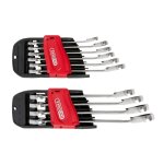 Ks tools - jeu de 10 cl�s mixtes � cliquets sur double support 8 - 10 - 11 - 12 - 13 - 14 - 16 - 17 - ...