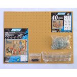 Mottez - kit panneau perfor isorel compos d'un panneau isorel + 1 lot de 40 crochets universels pour ...
