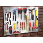 Mottez - kit panneau perfor tle compos d'un panneau tle + 1 lot de 40 crochets universels pour panneau ...