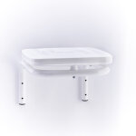 Mottez - support sac poubelle mural + couvercle - b066f
