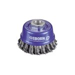 Osborn - brosse coupe, fil acier torsad avec filetage ou alsage pour meuleuses d'angle. diamtre 65mm ...