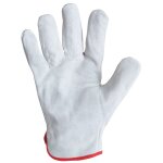 Singer - paire de gants cuir - tout crote bovin - coloris naturel - serrage lastique - taille 10 - ...