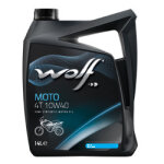 Wolf - huile moteur moto performance 4 temps 10w40 - bidon de 4 litres - 1043813