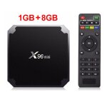 1 go 8 go - bo�tier smart tv x96 mini, android 9. 0, amlogic s905w, d�codeur, lecteur multim�dia 4k / ...