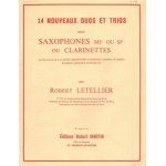 14 nouveaux duos et trios pour saxophones mib ou sib ou clarinettes sur des oeuvres de bach, beethoven, ...
