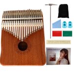 21 touches kalimba piano a pouce, kalimba professionnel en bois acajou 21 touches kalimba piano a pouce, kalimba professionnel en bois acajou
