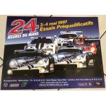 24h du mans - 1997 - essais pr�qualificatifs - 40x52cm - affiche / poster envoi en tube
