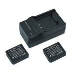 2x batterie cga - s007 cga - s007a + chargeur
