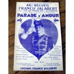 46 recueil francis salabert - pour violon, mandoline ou accord�on - 10 airs de l'op�rette parade d'amour ...