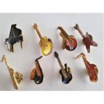 7 pins musique piano / guitares / banjo / saxophones